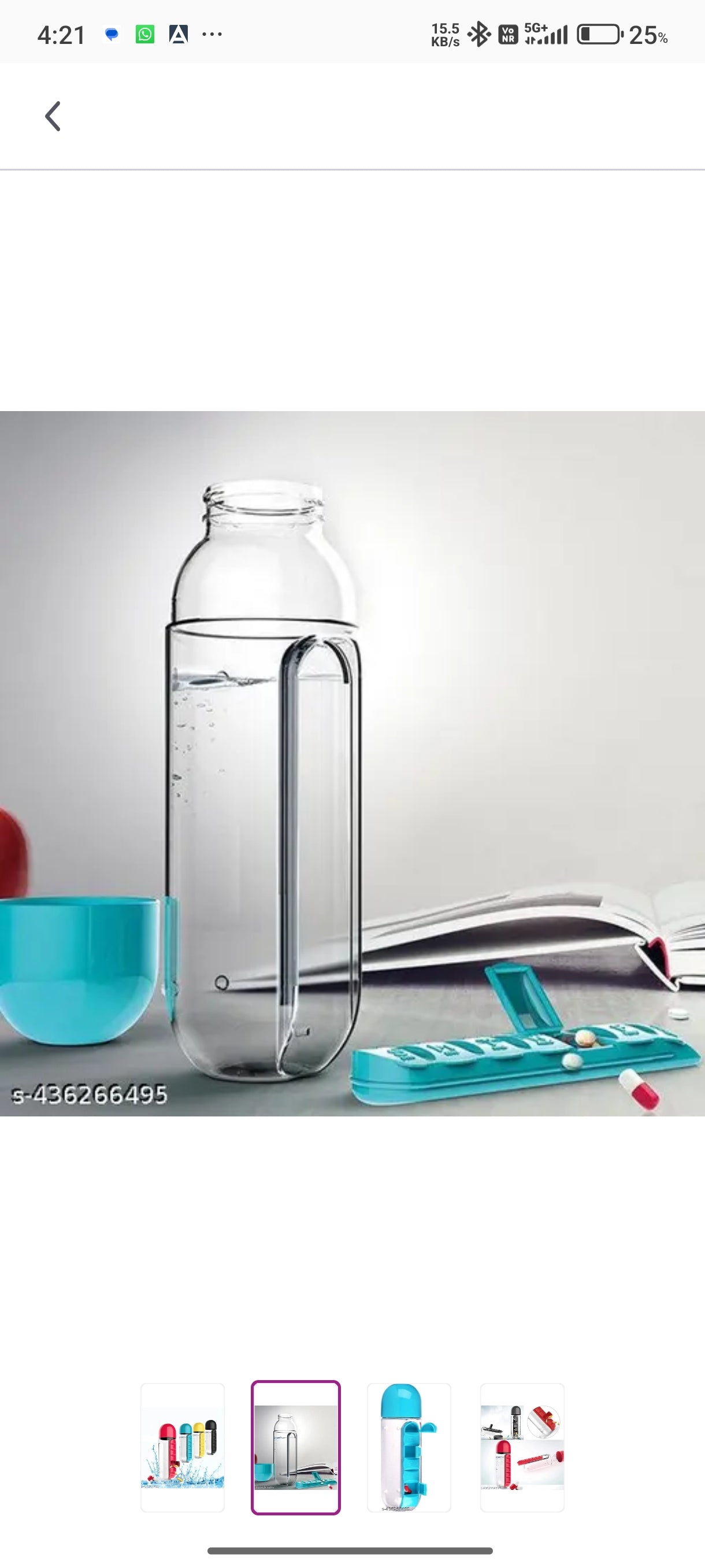 Weekly Pill Organizer Bottle