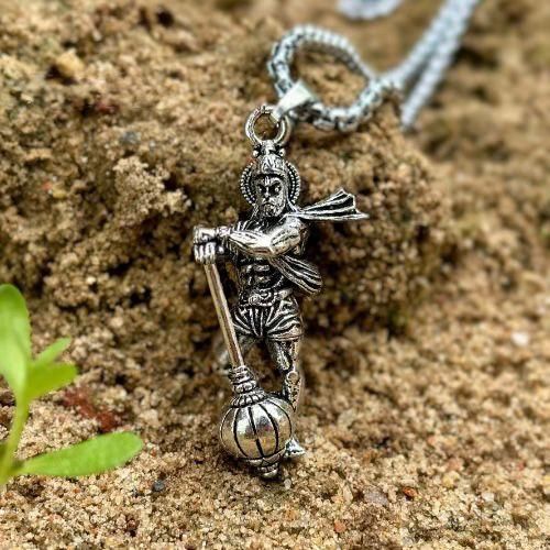 🕉️ Lord Hanuman Chain with Pendant (Pack of 4) – Spiritual Power Meets Style 🔗✨