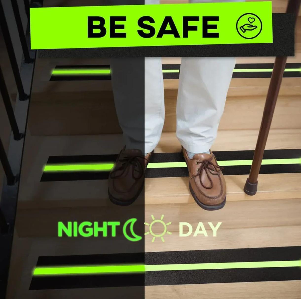 Anti Slip Glow Tape (5 Mtr) Anti-Slip Glow Tape 5M – Safety Grip with Night Visibility for Stairs, Ramps & Floors | Weather-Resistant Adhesive